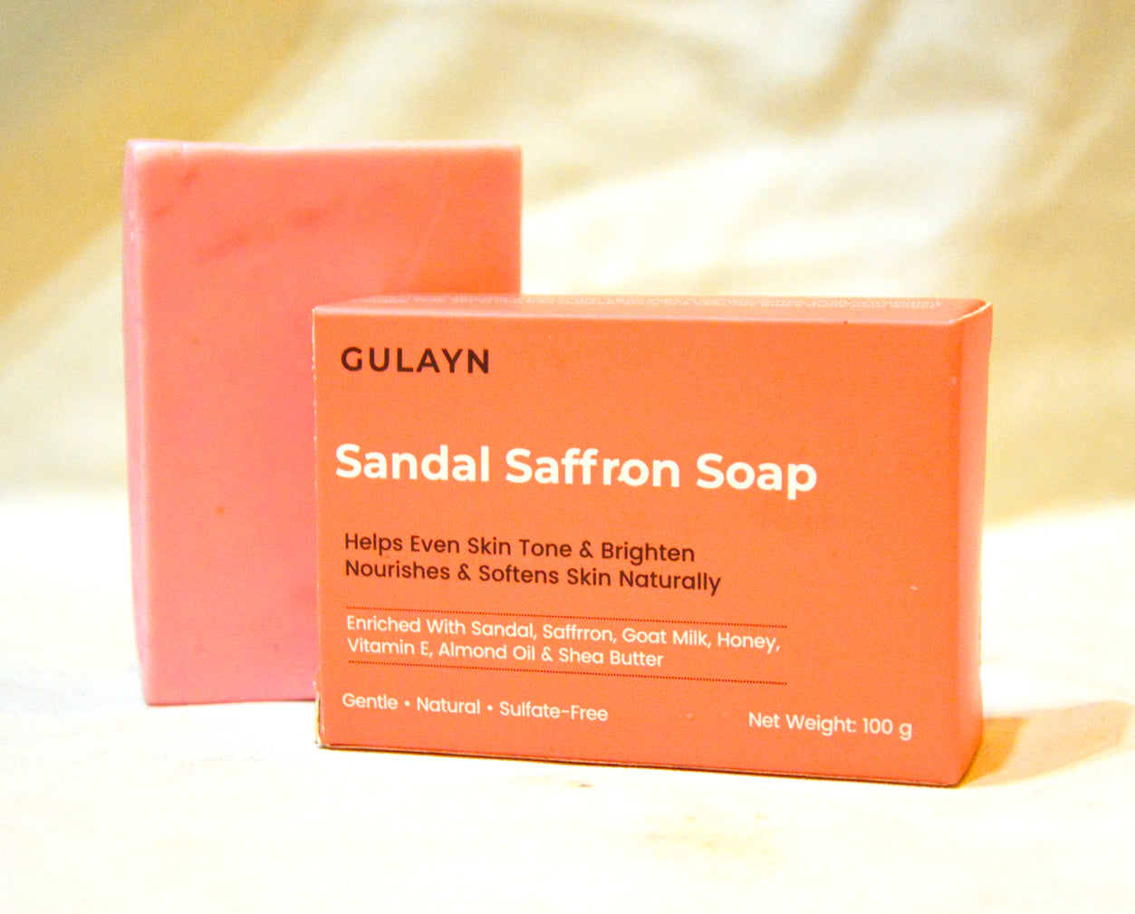 Sandal & Saffron Soap – Radiance Boosting Cleansing Bar < Buy 1 Get 1 Free Limited Time >