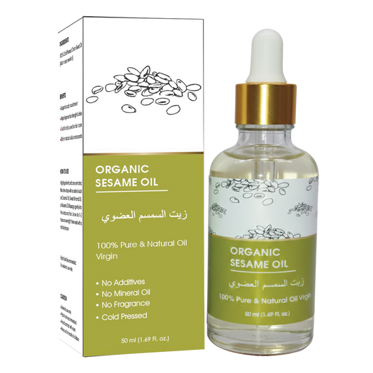 Organic Sesame Oil | 100% Pure, Cold Pressed Virgin Oil